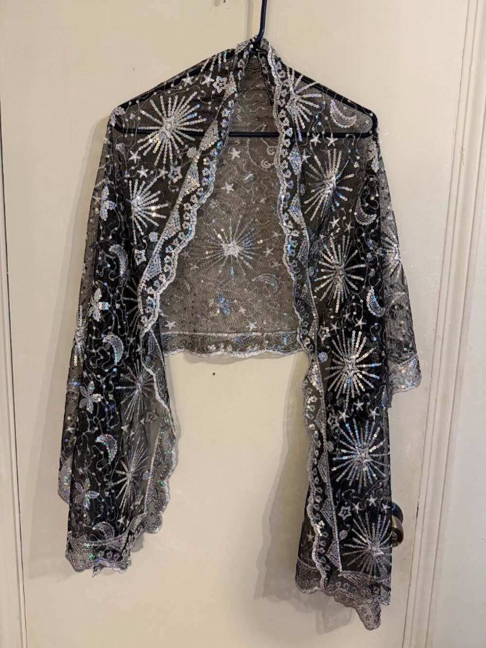 Black Bling Shawl